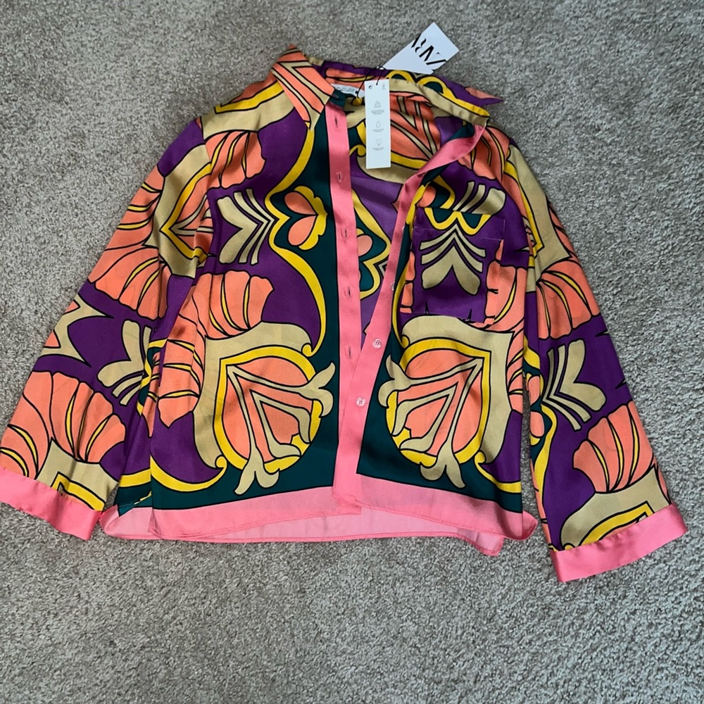 Zara Printed Blouse